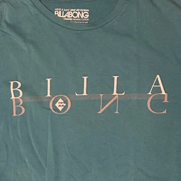 Billabong Teal Logo T-Shirt - Picture 3 of 4